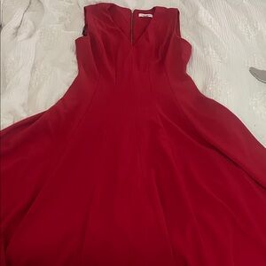 Calvin Klein Vivid Red Prom Dress